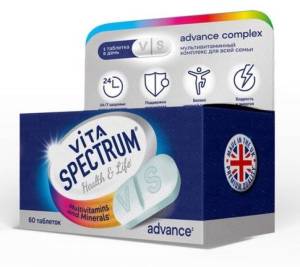 Адванс витамины для семьи Vitaspectrum 60 таблеток
